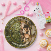 Gestapelde brandhout Herfst gepersonaliseerde part Papieren Bordje (Feest)