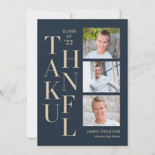 Gestapelde Charm Editable Color Hartelijk dank Bedankkaart