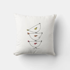 Gestapelde Chicken Cushion Kussen