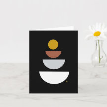 Gestapelde cirkels en halve cirkels Nota Kaarten