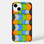 Gestapelde cirkels getextureerd door Shirley Taylo Case-Mate iPhone Case (Achterkant)