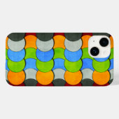 Gestapelde cirkels getextureerd door Shirley Taylo Case-Mate iPhone Case (Achterkant (horizontaal))