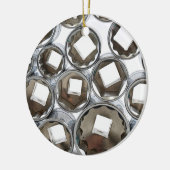 Gestapelde contactdozen keramisch ornament (Links)