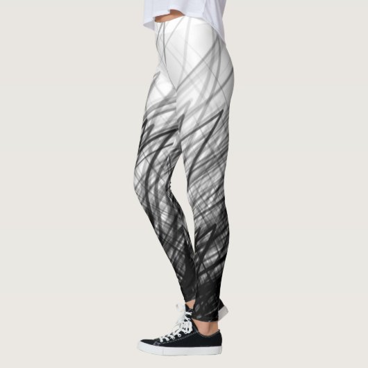 Gestapelde Crosshatch — Leggings (Links)