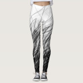 Gestapelde Crosshatch — Leggings (Voorkant)