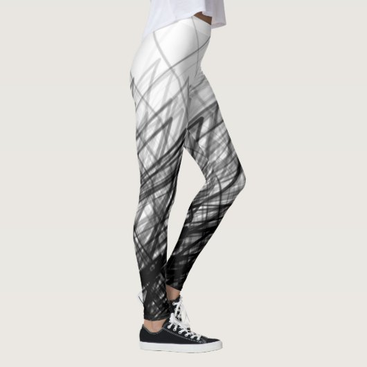 Gestapelde Crosshatch — Leggings (Rechts)