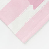 Gestapelde Cute Cartoon katten roze gedempte strep Fleece Deken (Hoek)