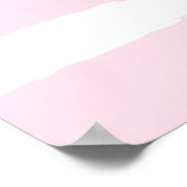 Gestapelde Cute Cartoon katten roze gedempte strep Poster (Hoek)