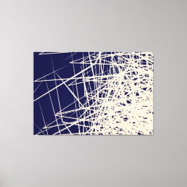 Gestapelde Dozen Blauw - Canvas Print