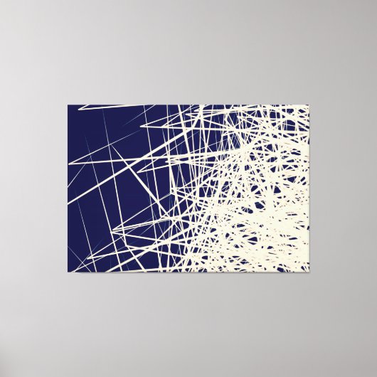 Gestapelde Dozen Blauw - Canvas Print (Voorkant)