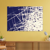 Gestapelde Dozen Blauw - Canvas Print (Insitu (Woonkamer))