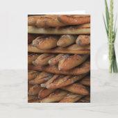 Gestapelde Franse baguettes Kaart (Voorkant)