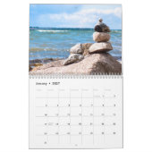 Gestapelde gebalanceerde Rocks Calendar Kalender (Jan 2027)