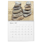 Gestapelde gebalanceerde Rocks Calendar Kalender (Feb 2027)