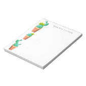 Gestapelde, geel cactus gele bloemen Aangepast Notitieblok (Linkerzijde)