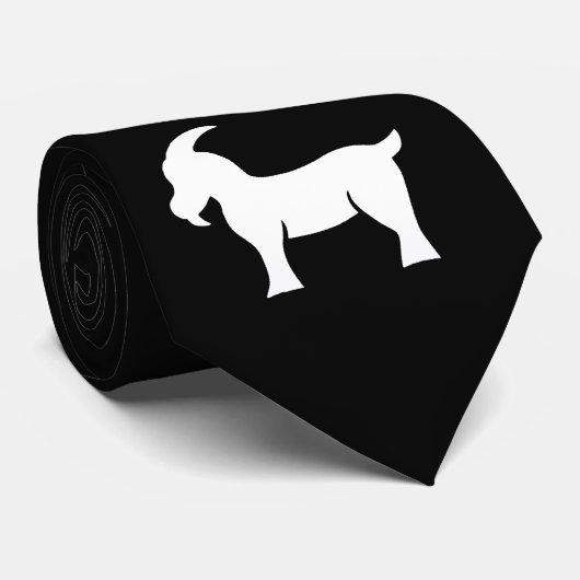 Gestapelde geiten stropdas (Opgerold)