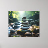 Gestapelde gesteente canvas afdruk (Voorkant)