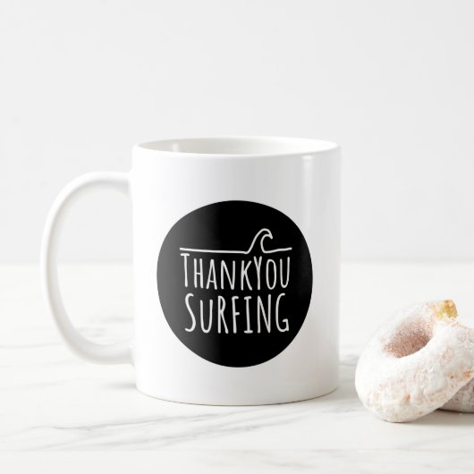 Gestapelde golfMok Koffiemok (Met donut)