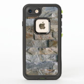 Gestapelde grijze granietsteen (Achterkant)