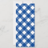 Gestapelde Hamburger Cookout Invitation / Blue Bac Kaart (Achterkant)