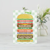 Gestapelde hamburger Geslacht Neutraal Baby shower Kaart (Staand voorkant)