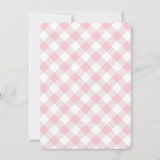 Gestapelde hamburger Girl Baby shower Barbecue Kaart (Achterkant)