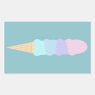 Gestapelde Ice Cream Cone Vector Stickers