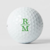 Gestapelde Initialen Monogram Golf Balls Golfballen (Voorkant)