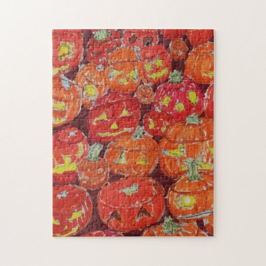 Gestapelde Jack o Lanterns Legpuzzel (Verticaal)