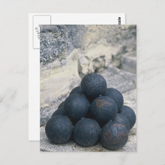 Gestapelde kanonbakken briefkaart (Voorkant / Achterkant)