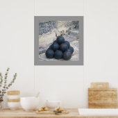 Gestapelde kanonbakken poster (Keuken)