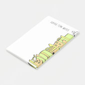 Gestapelde, kleurrijke Fancy katalysatoren Sjabloo Post-it® Notes (Schuin)