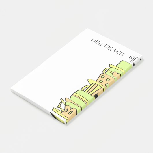 Gestapelde, kleurrijke Fancy katalysatoren Sjabloo Post-it® Notes (Schuin)