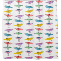 Gestapelde kleurrijke vogel