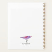 Gestapelde kleurrijke vogels planner (Achterkant)