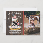 Gestapelde landbouwhuisdieren op de werf Foto van  Kaart (Voorkant)