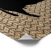 Gestapelde landbouwhuisdieren Silhouettes Poster (Hoek)