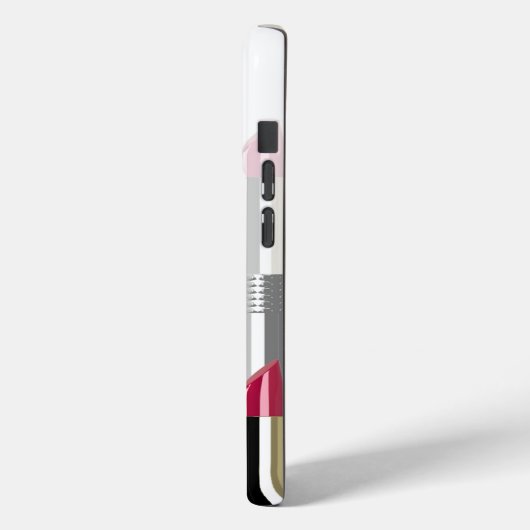 Gestapelde lipstick Case-Mate iPhone case (Achterkant / Links)
