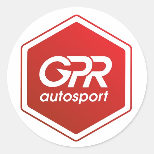 Gestapelde Logo-Sticker Ronde Sticker (Voorkant)