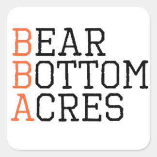 Gestapelde Logo Vierkante Sticker