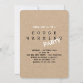 Gestapelde monogram pakket & Key House Warming Par Kaart (Achterkant)