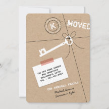 Gestapelde monogram pakket & Key House Warming Par