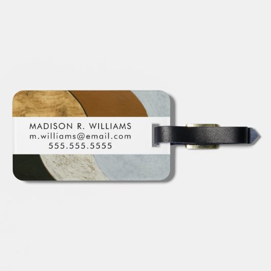 Gestapelde munten II Bagagelabel (Achterkant horizontaal)