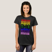 Gestapelde Ohio Gay Pride T-shirt (Voorkant volledig)