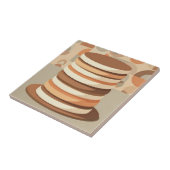 Gestapelde Pannenkoeken Retro Tegeltje (Zijkant)