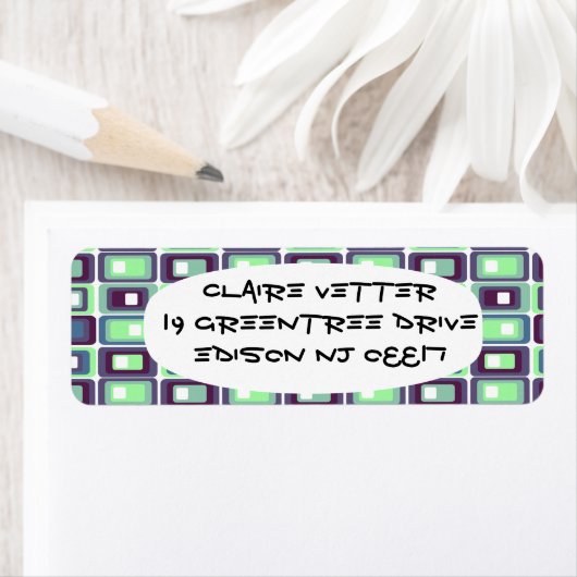 Gestapelde rechthoeken etiket (Insitu)