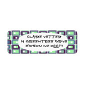 Gestapelde rechthoeken etiket (Voorkant)