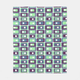 Gestapelde rechthoeken fleece deken