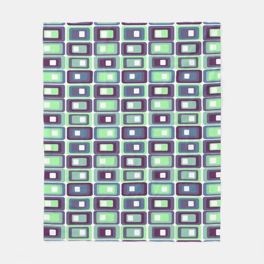 Gestapelde rechthoeken fleece deken (Voorkant)