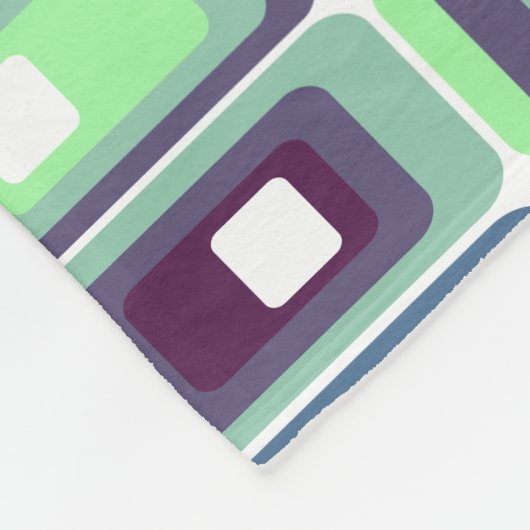 Gestapelde rechthoeken fleece deken (Hoek)